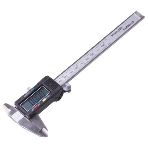 0-6 inch Measuring Range Vernier Micrometer with Stainless Steel Construction Metric/Imperial/Fractions Conversion Flexzion Electronic Digital Caliper LCD Screen and Carrying Case Depth Gauge 